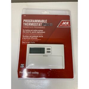 ACE Thermostat Programmable 42355 Cool Heat Open Box